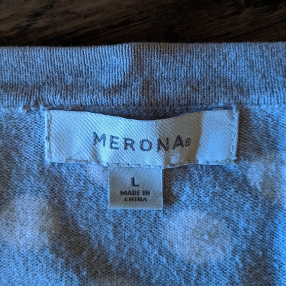 All Seasons Cardigan! Merona Lg. Pollka Dots! Lg - Picture 3 of 7